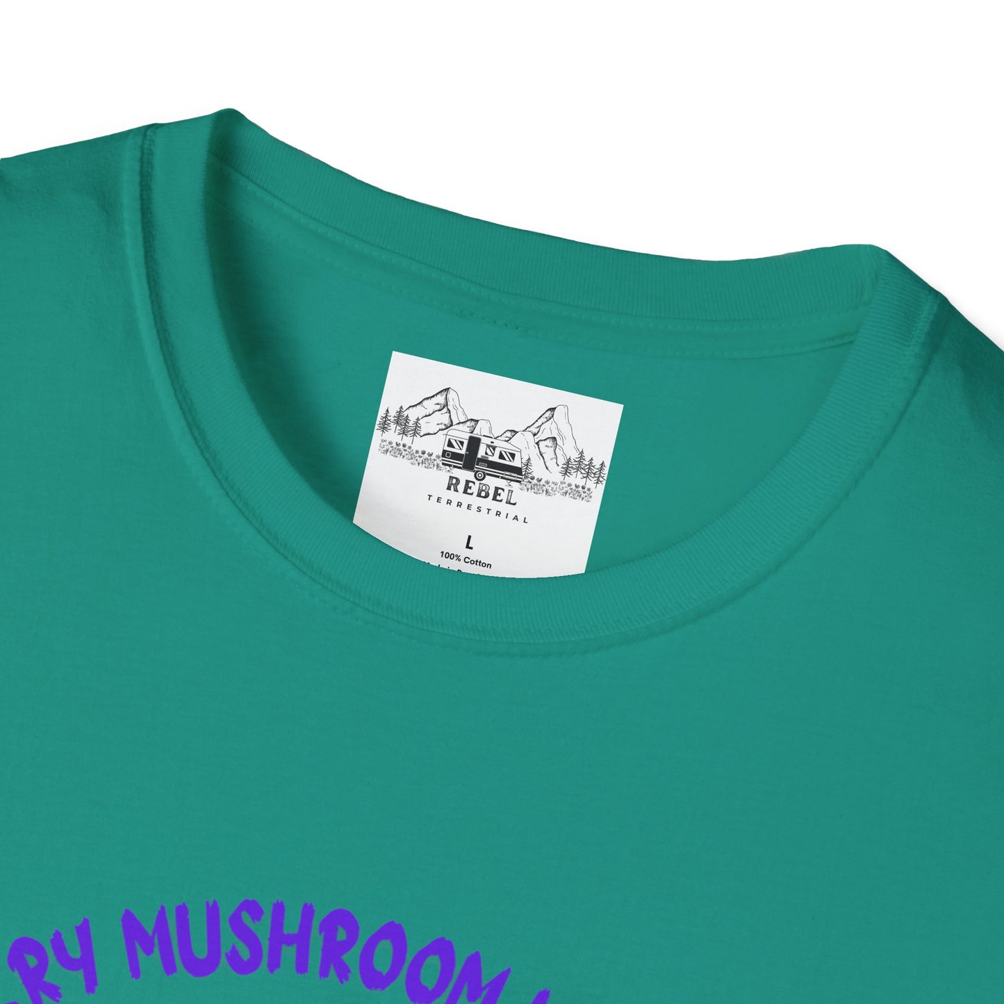 Psychedelic Mushrooms "Every Mushroom is Edible (Some Only Once)" Unisex Softstyle T-Shirt