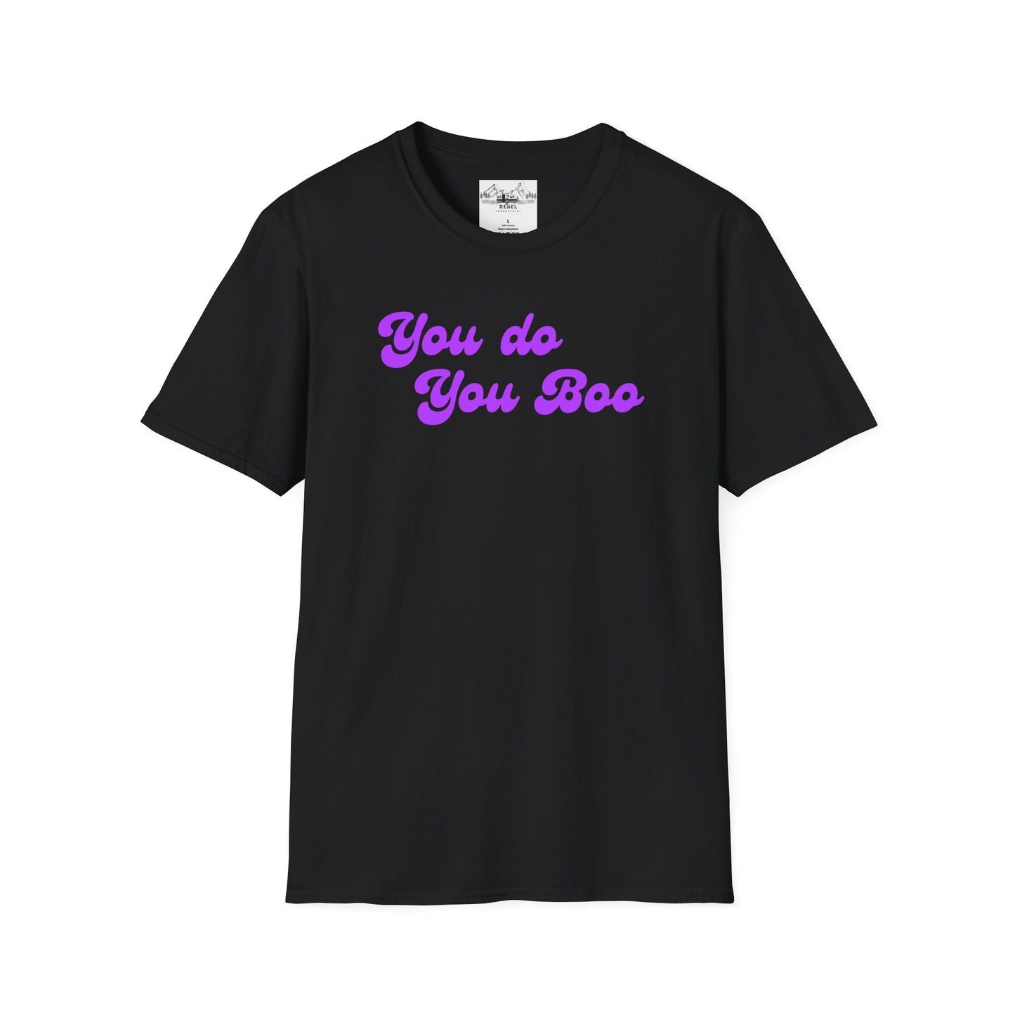You Do You Boo – Playful Purple Lettering T-Shirt