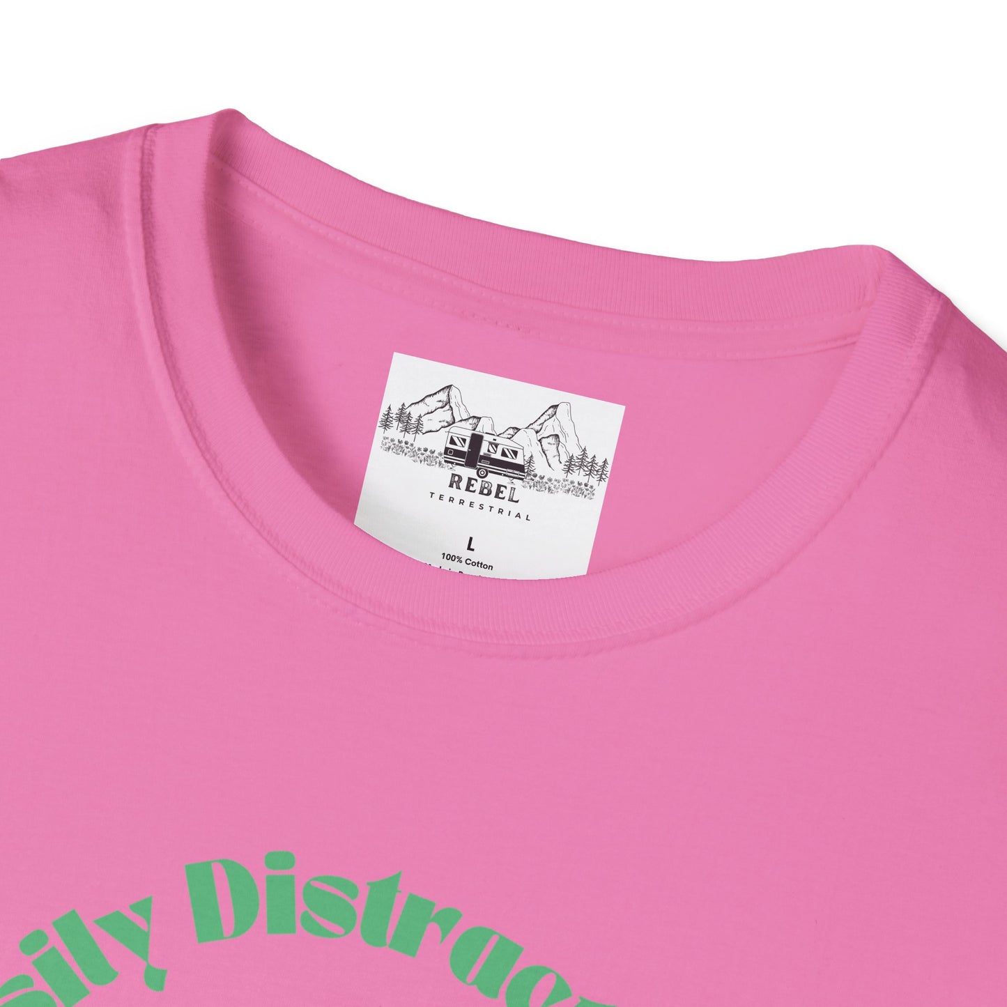 Easily Distracted by Mushrooms – Retro Mushroom Unisex T-Shirt