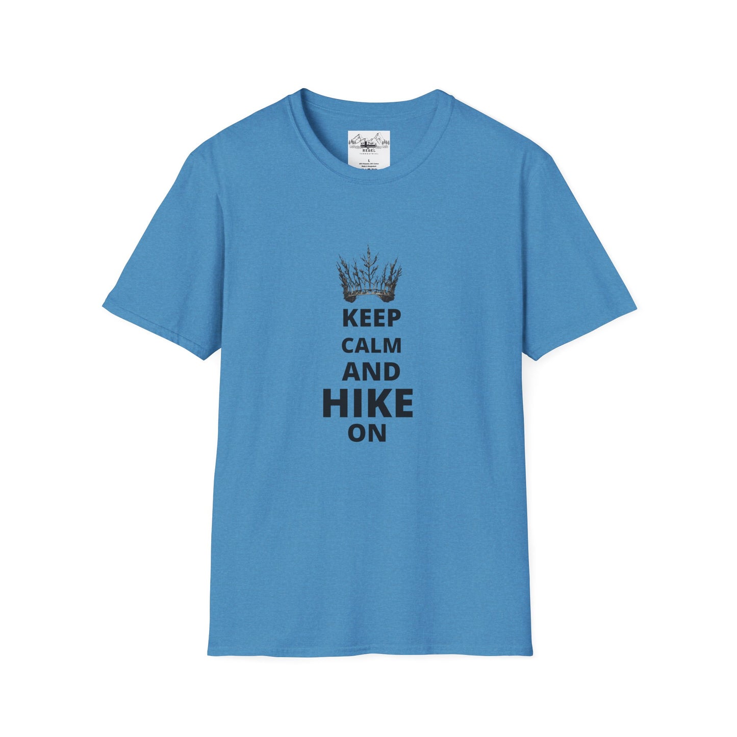 Keep Calm and Hike On | Tree Crown Unisex Softstyle T-Shirt