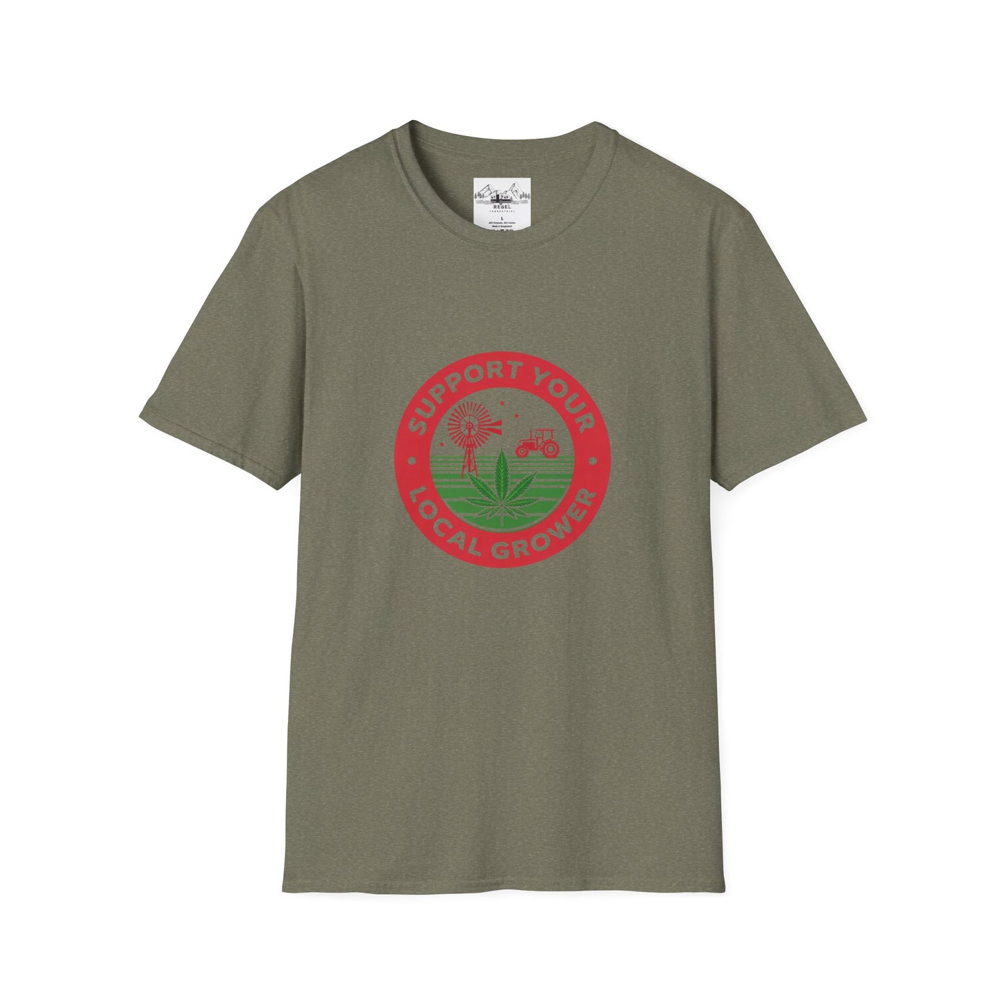 Support Your Local Grower T-Shirt – Unisex Softstyle Tee for Cannabis Advocates & Farm Fans