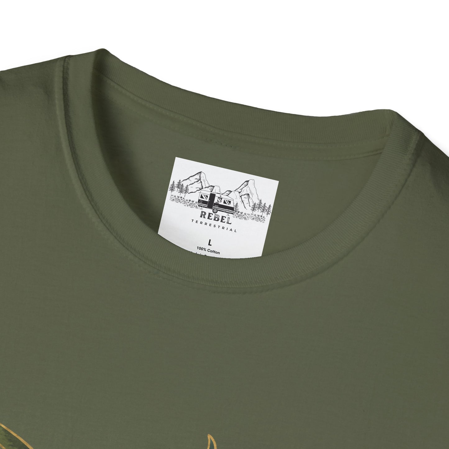 Nature Alone Is Antique – Old World Mushroom Unisex Softstyle T-Shirt | Thomas Carlyle Quote