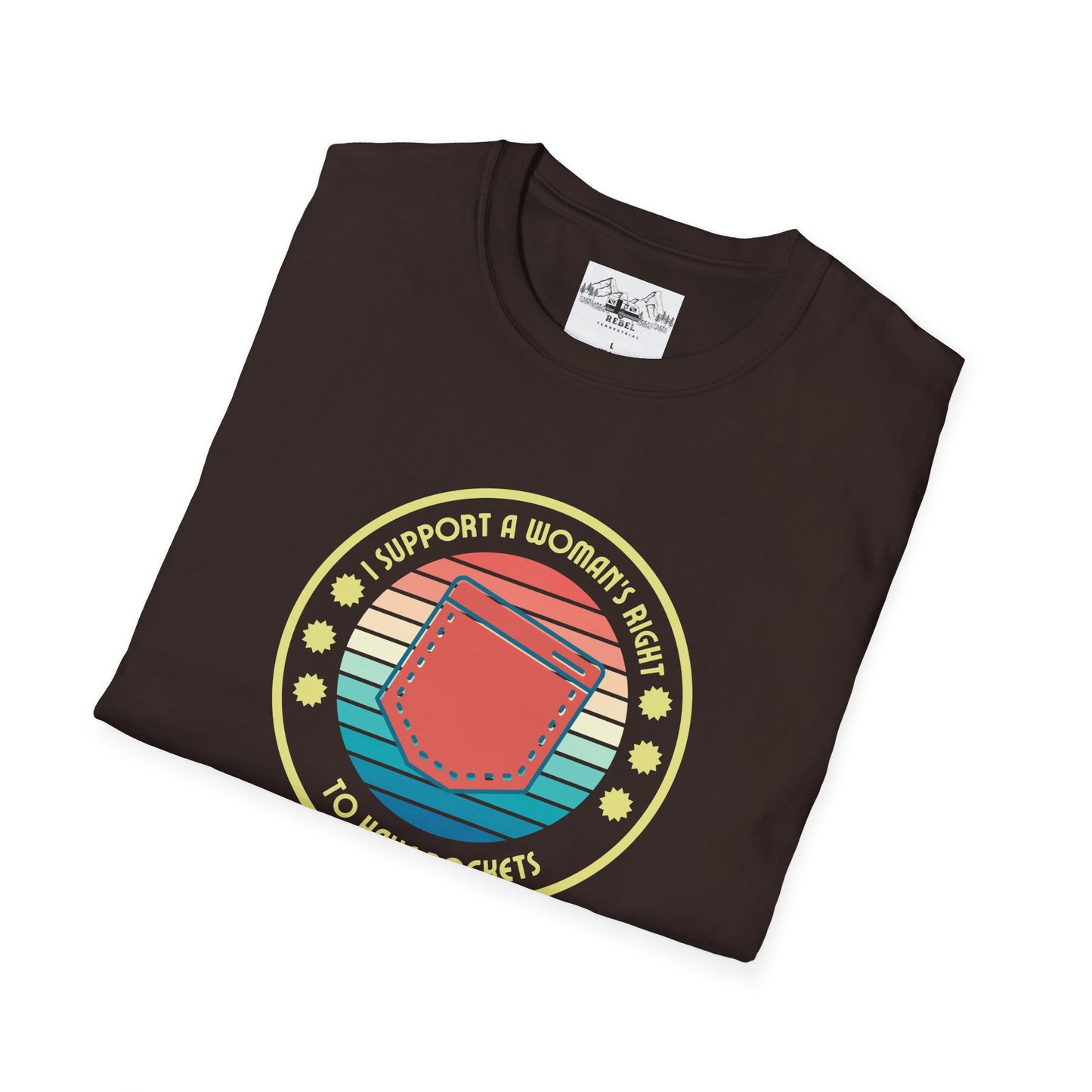 I Support a Woman’s Right to Have Pockets – Retro Tee