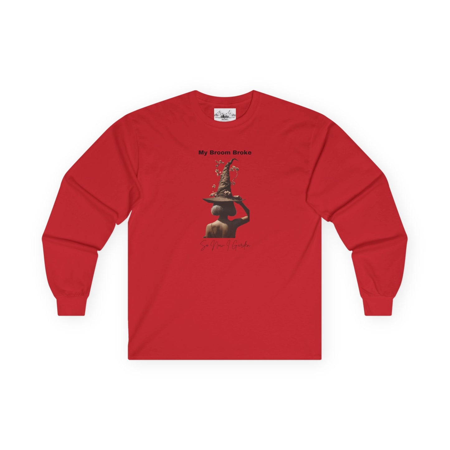 My Broom Broke Long Sleeve Tee - Fun Unisex Shirt for Halloween & Witch Lovers