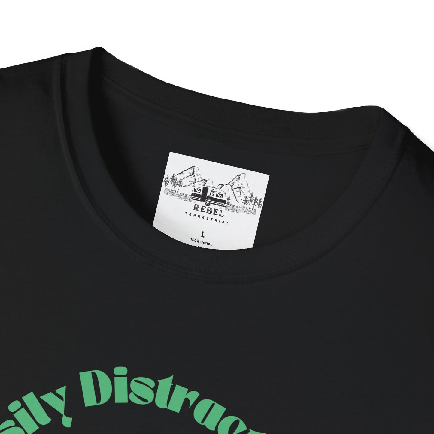 Easily Distracted by Mushrooms – Retro Mushroom Unisex T-Shirt