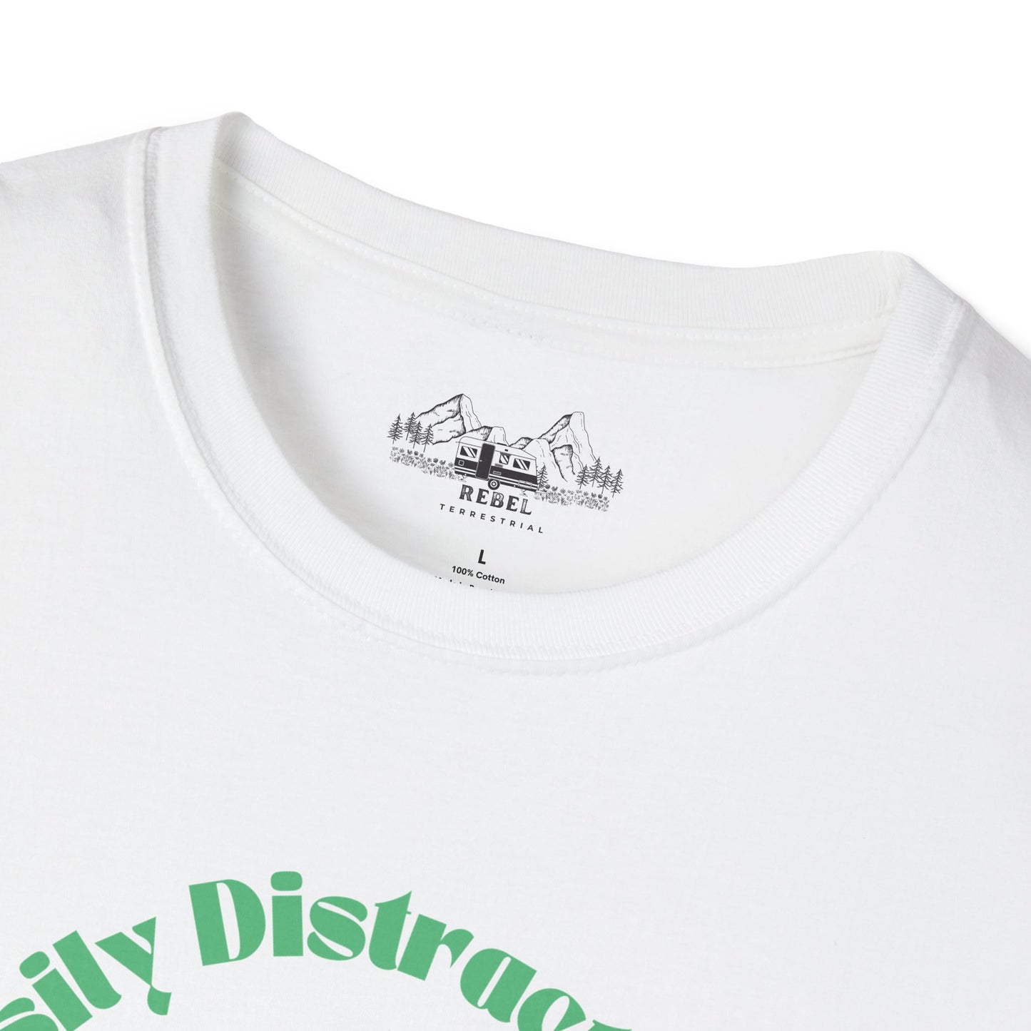 Easily Distracted by Mushrooms – Retro Mushroom Unisex T-Shirt