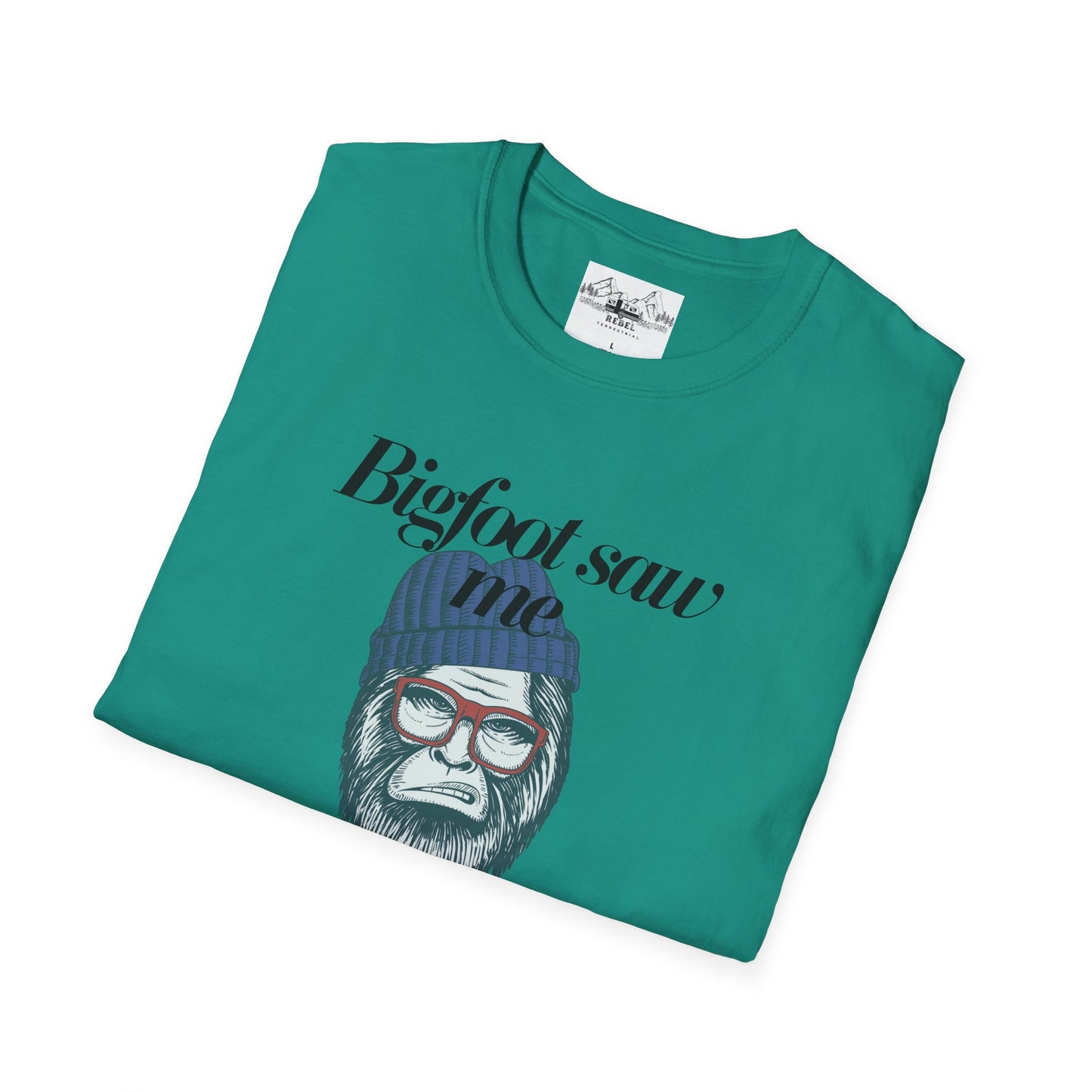Bigfoot Saw Me But No One Believed Him – Hipster Bigfoot T-Shirt | Unisex Softstyle Tee