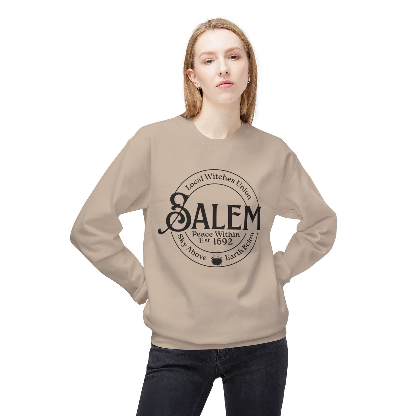 Salem Local Witches Union Midweight Fleece Sweatshirt