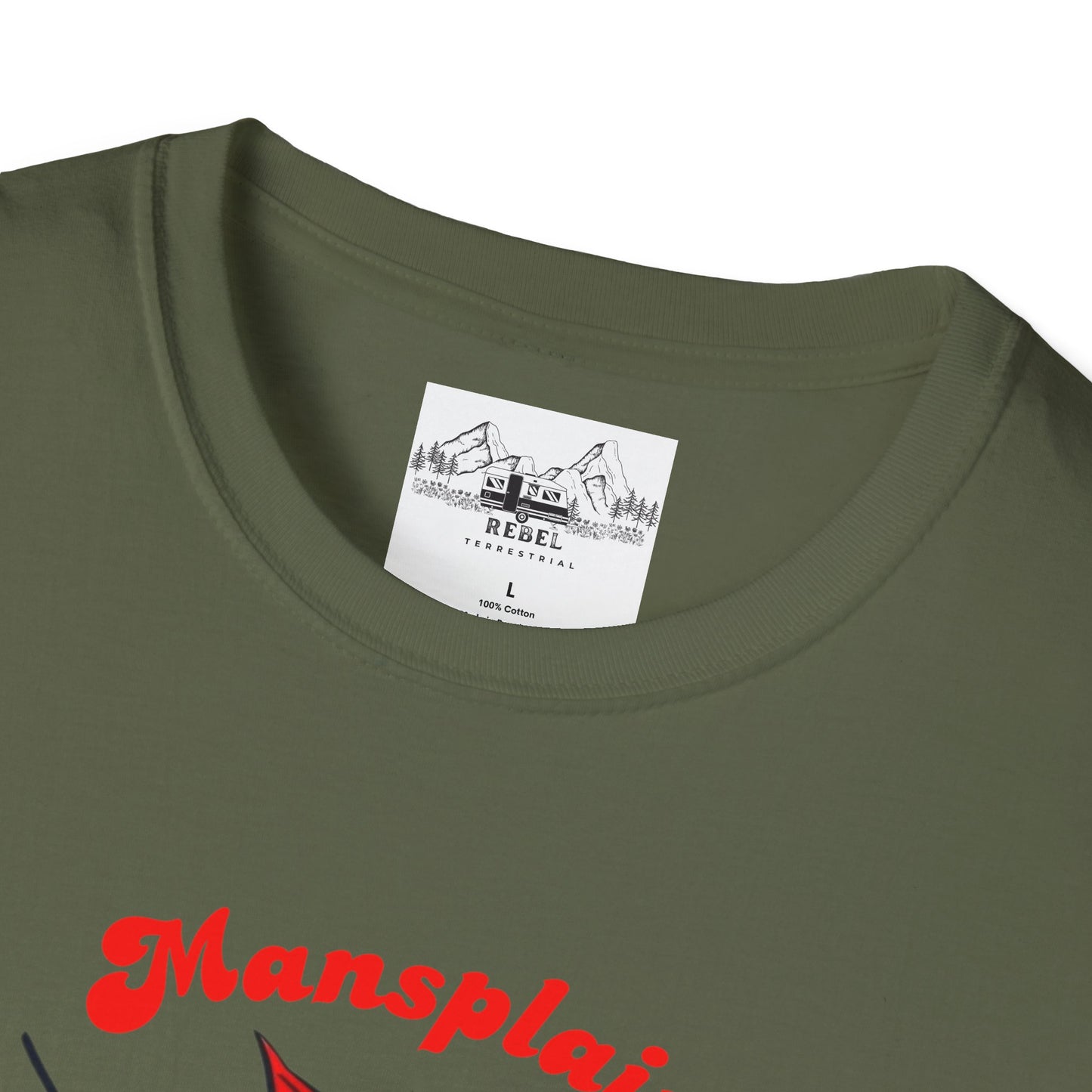 Mansplain Elsewhere - Vintage Feminist T-Shirt
