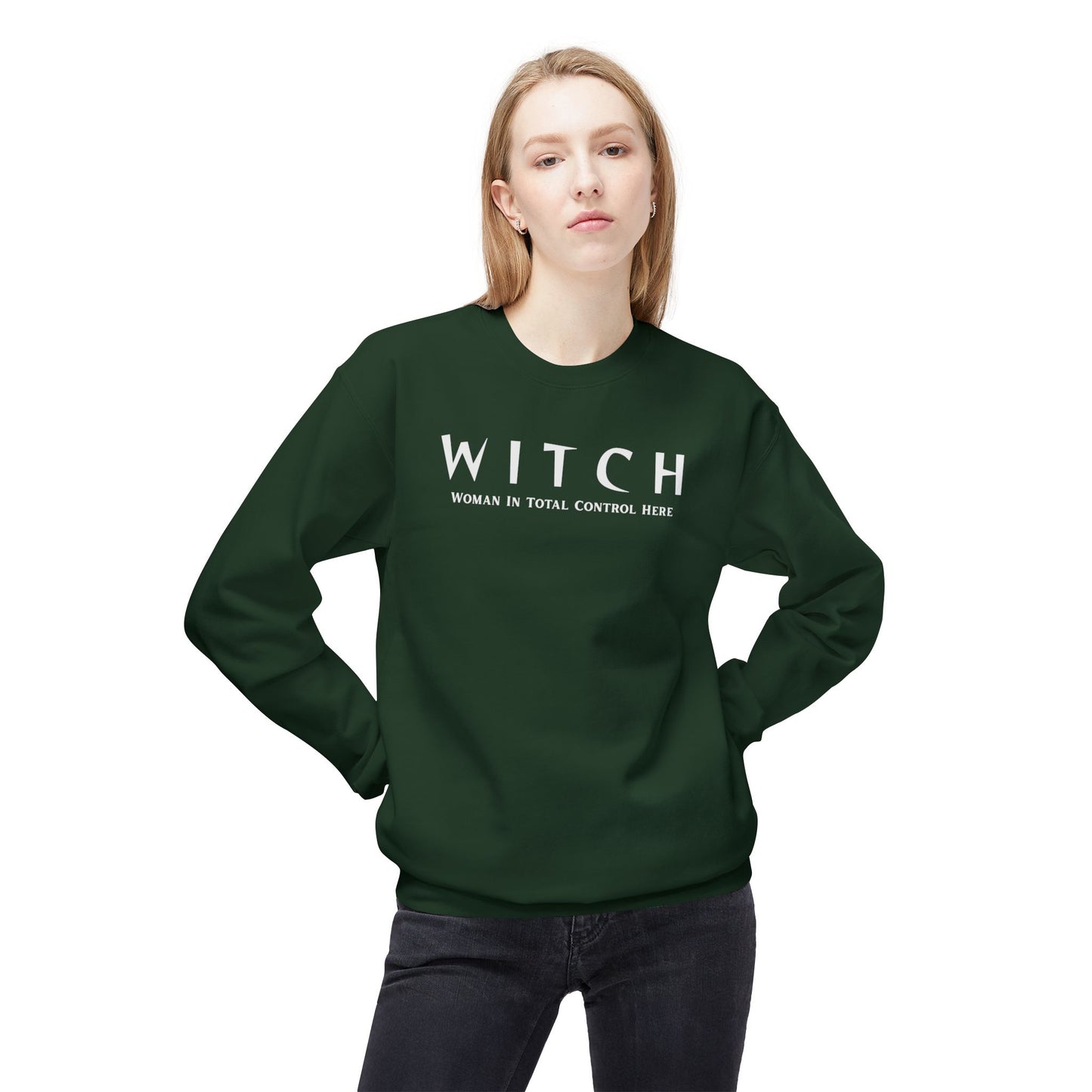 WITCH - Woman In Total Control Here Crewneck Sweatshirt