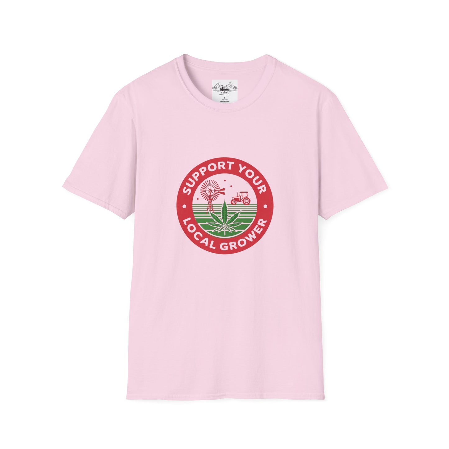 Support Your Local Grower T-Shirt – Unisex Softstyle Tee for Cannabis Advocates & Farm Fans