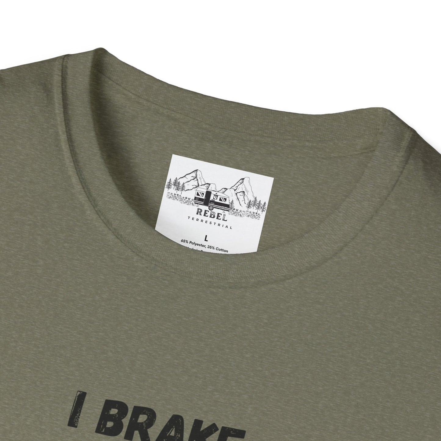 I Brake for Turtles – Funny Motorcycle & Wildlife Awareness Tee