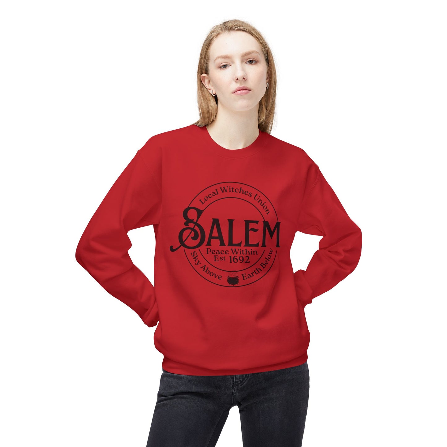 Salem Local Witches Union Midweight Fleece Sweatshirt