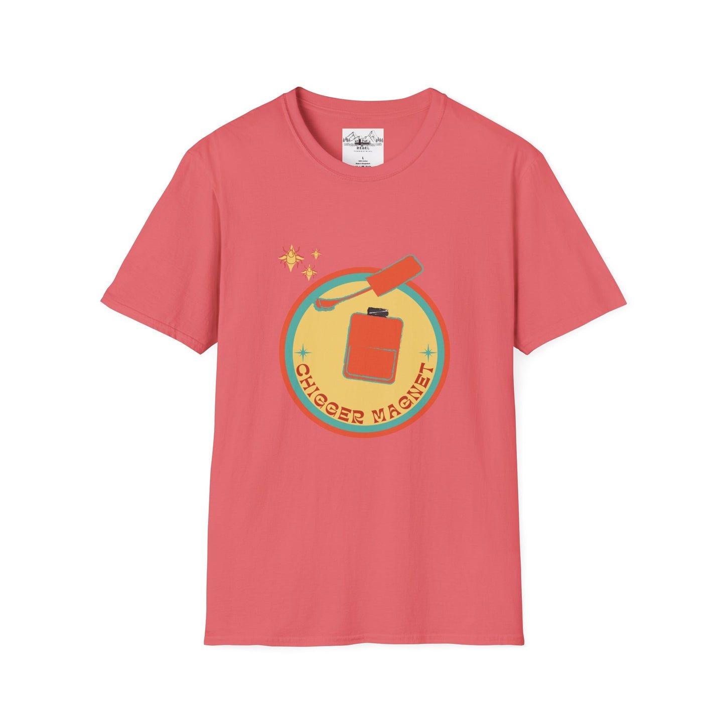 Chigger Magnet – Funny Nail Polish & Chiggers Unisex Softstyle T-Shirt