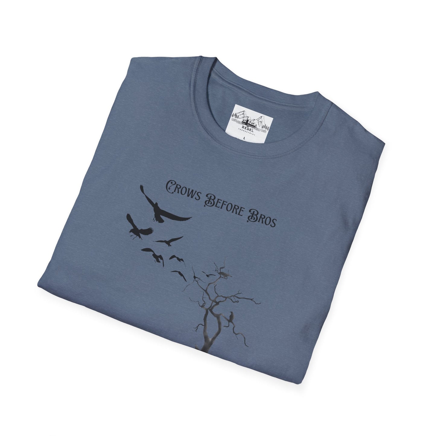 "Crows Before Bros" Unisex Softstyle T-Shirt