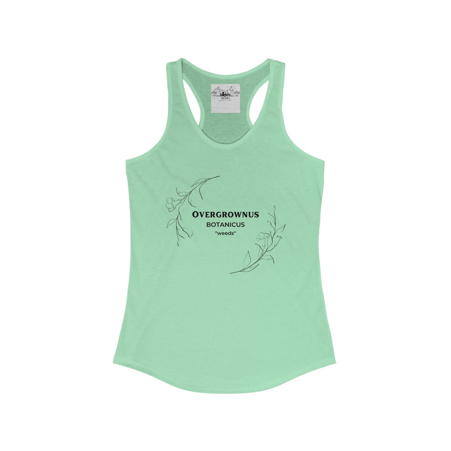 Overgrownus; Botanicus: Weeds – Women's Racerback Tank