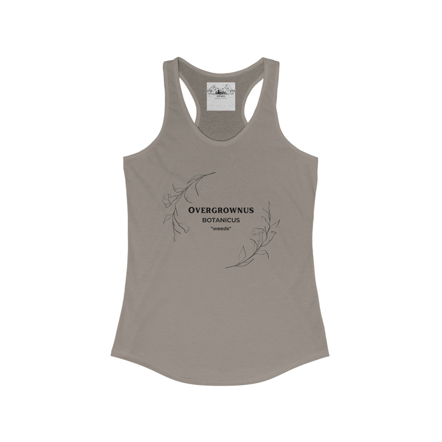 Overgrownus; Botanicus: Weeds – Women's Racerback Tank