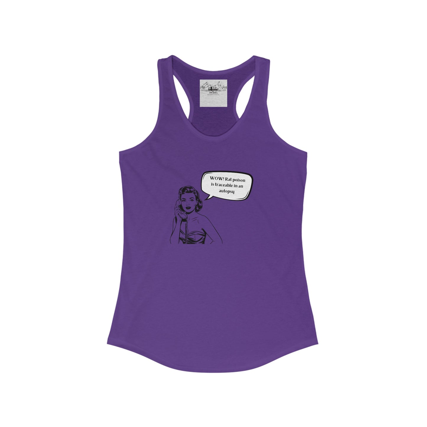 Wow! Rat Poison Is Traceable in an Autopsy – Women’s Racerback Tank