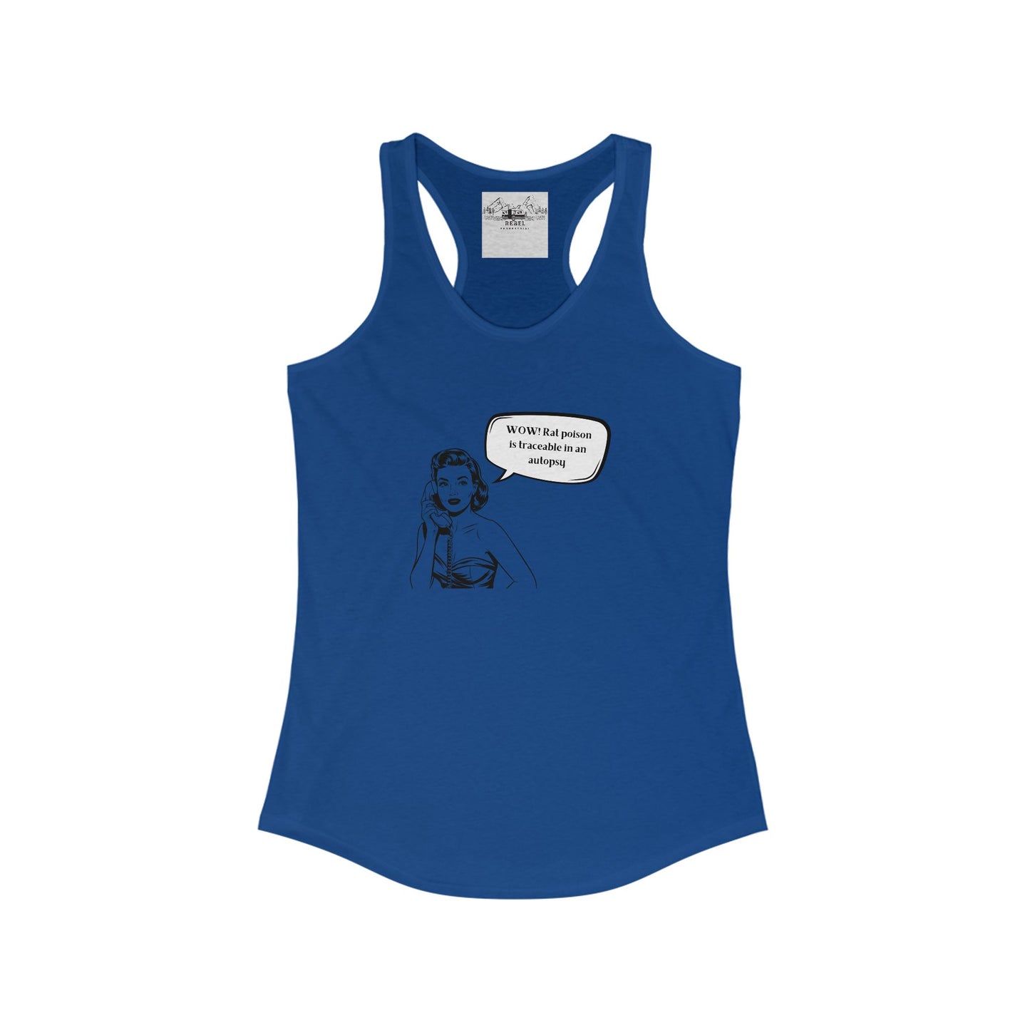 Wow! Rat Poison Is Traceable in an Autopsy – Women’s Racerback Tank
