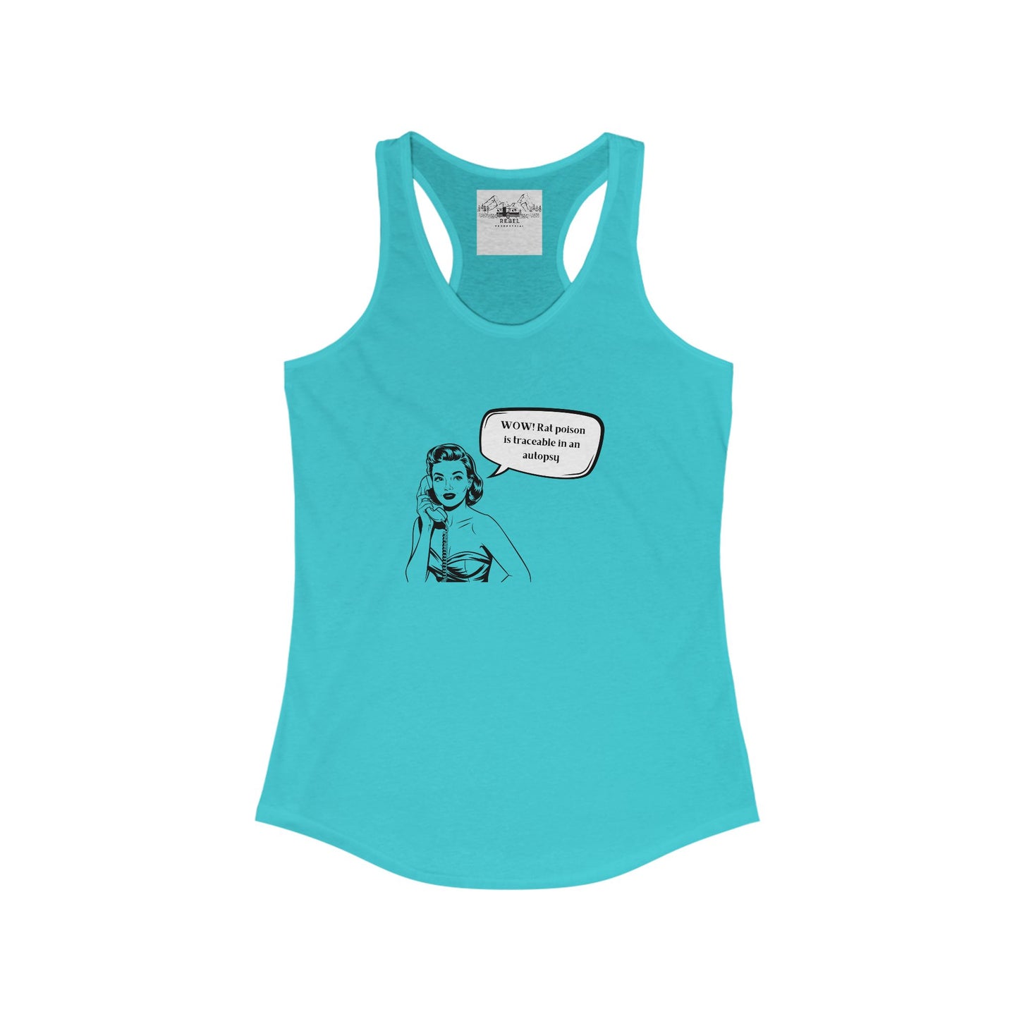Wow! Rat Poison Is Traceable in an Autopsy – Women’s Racerback Tank