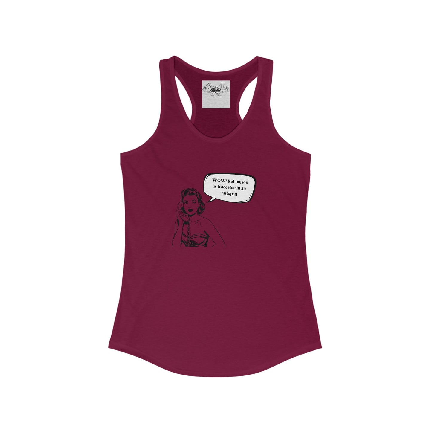 Wow! Rat Poison Is Traceable in an Autopsy – Women’s Racerback Tank