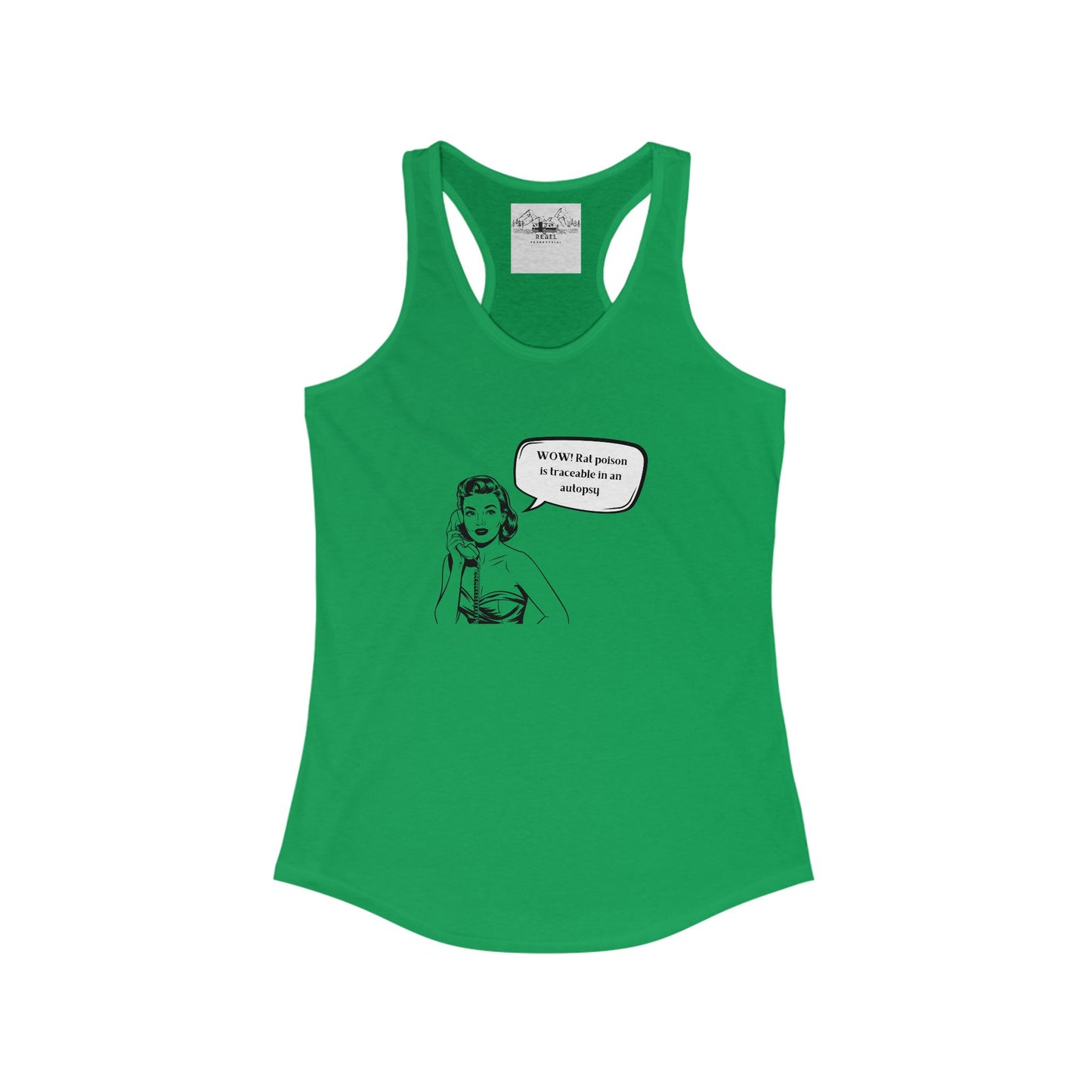 Wow! Rat Poison Is Traceable in an Autopsy – Women’s Racerback Tank