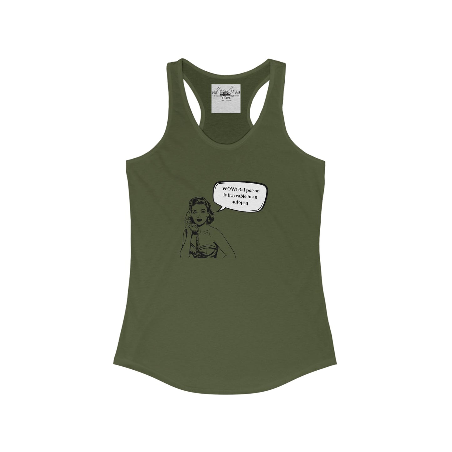 Wow! Rat Poison Is Traceable in an Autopsy – Women’s Racerback Tank