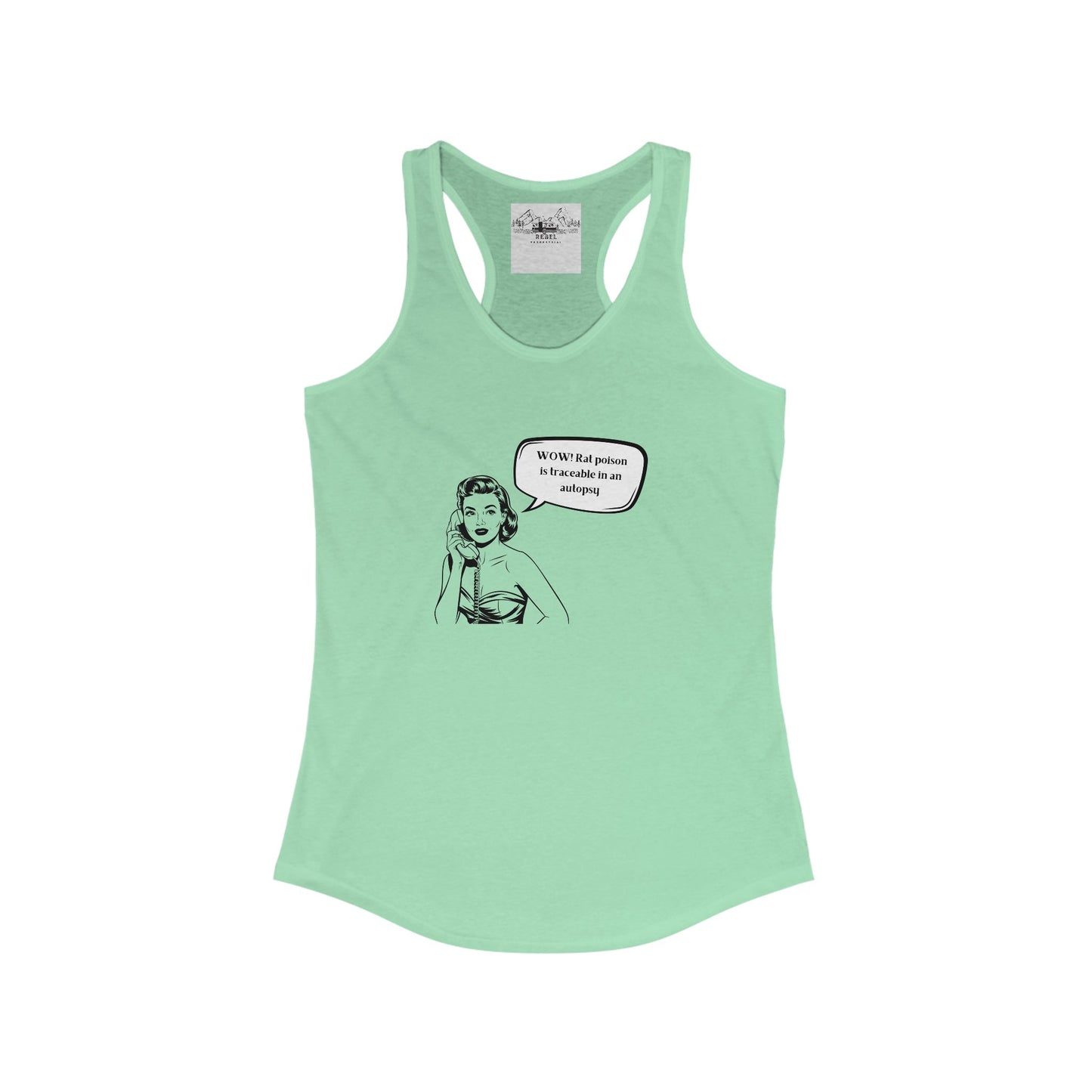 Wow! Rat Poison Is Traceable in an Autopsy – Women’s Racerback Tank