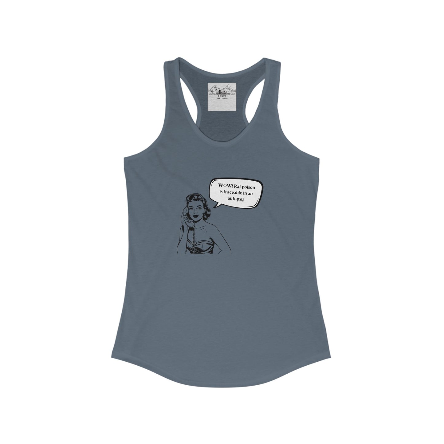 Wow! Rat Poison Is Traceable in an Autopsy – Women’s Racerback Tank