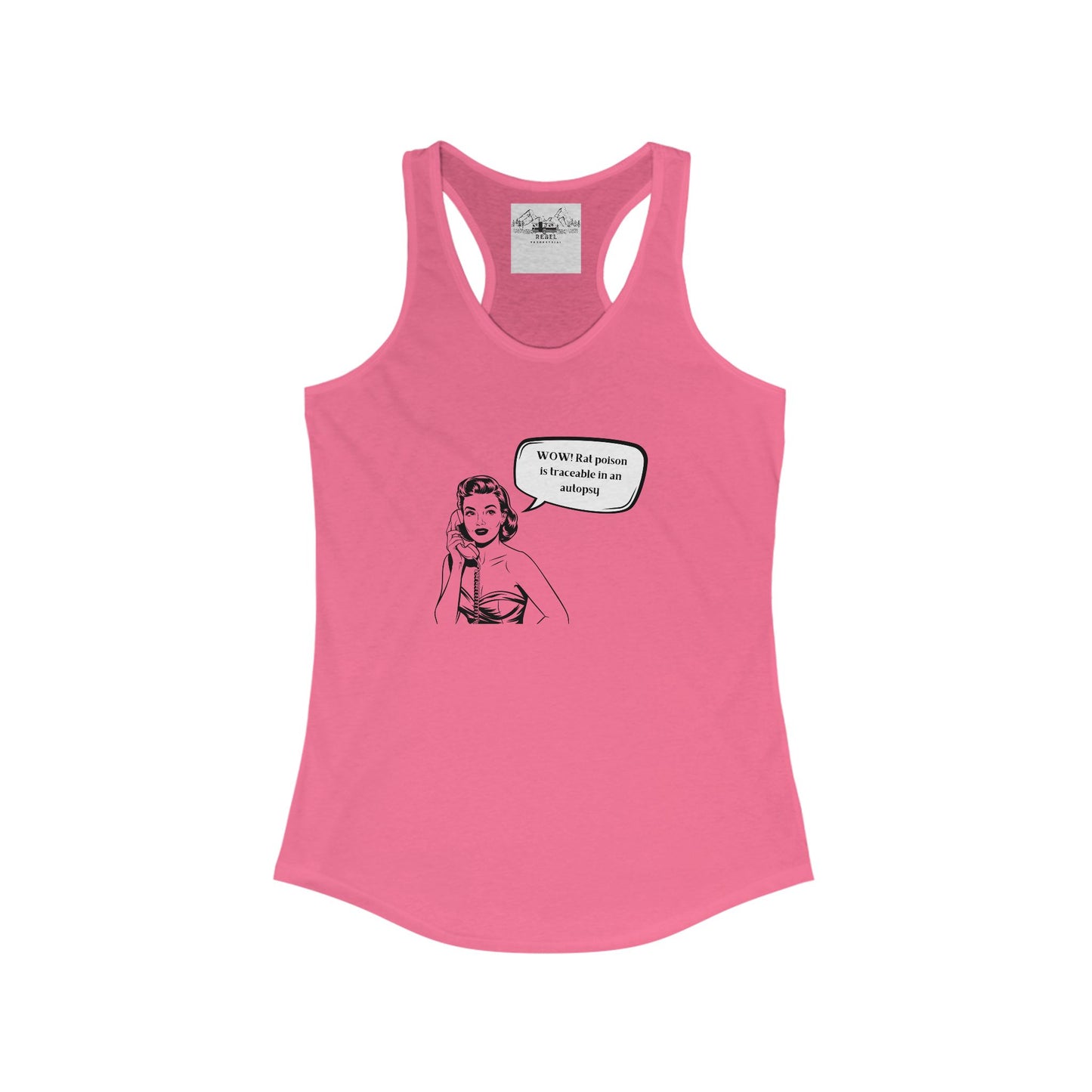 Wow! Rat Poison Is Traceable in an Autopsy – Women’s Racerback Tank