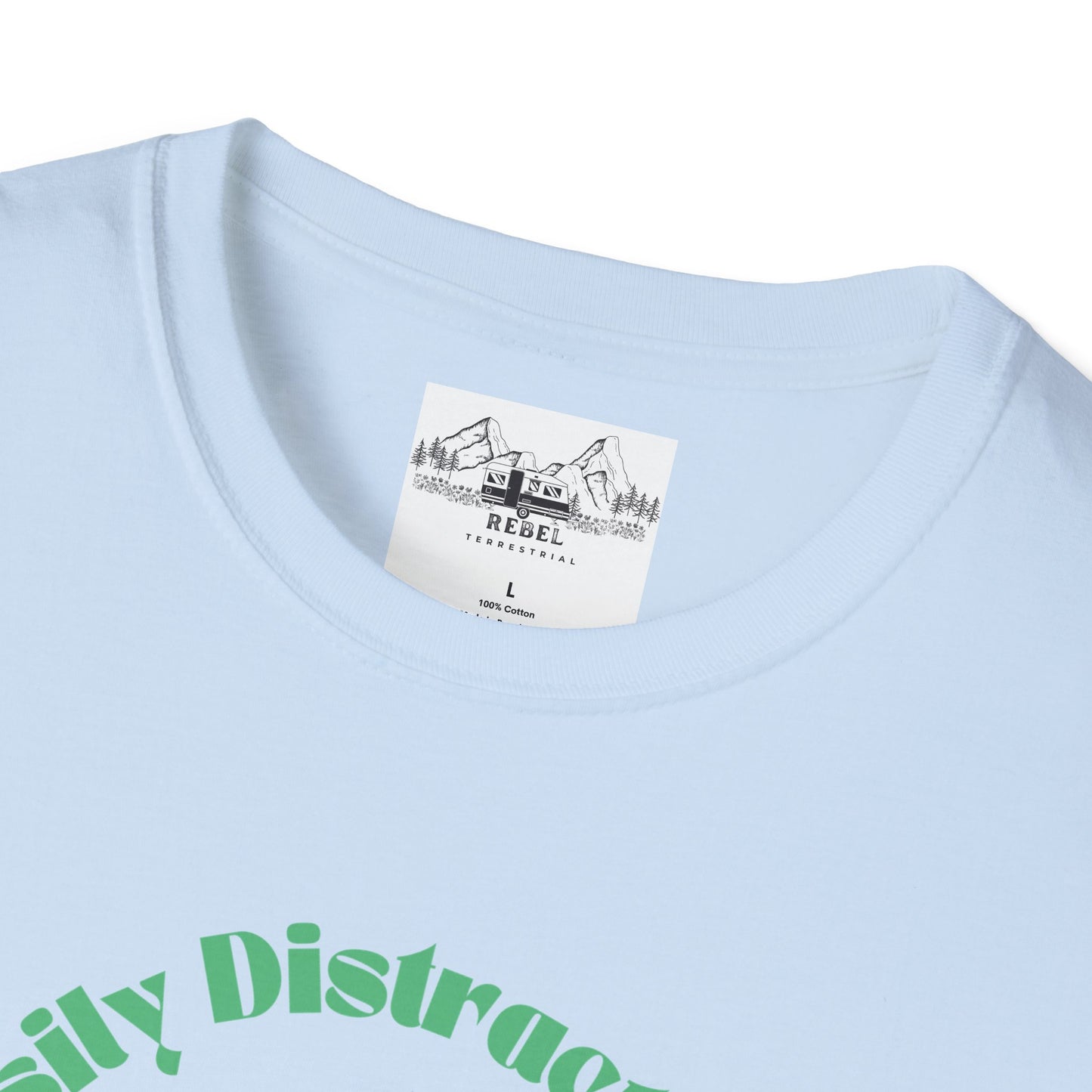 Easily Distracted by Mushrooms – Retro Mushroom Unisex T-Shirt