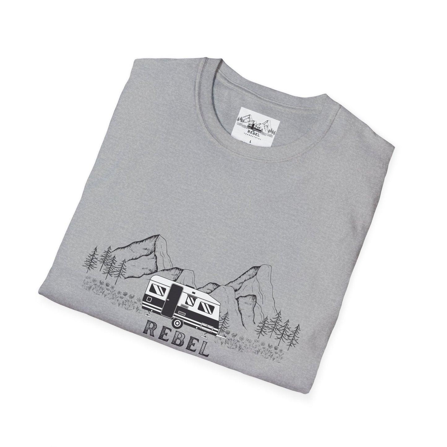 Rebel Terrestrial Mountain RV T-Shirt – For Nomads, Rebels, and Outdoor Souls