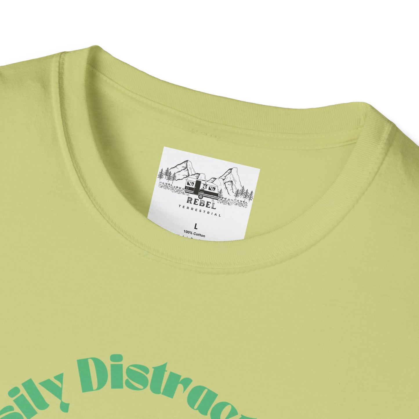 Easily Distracted by Mushrooms – Retro Mushroom Unisex T-Shirt