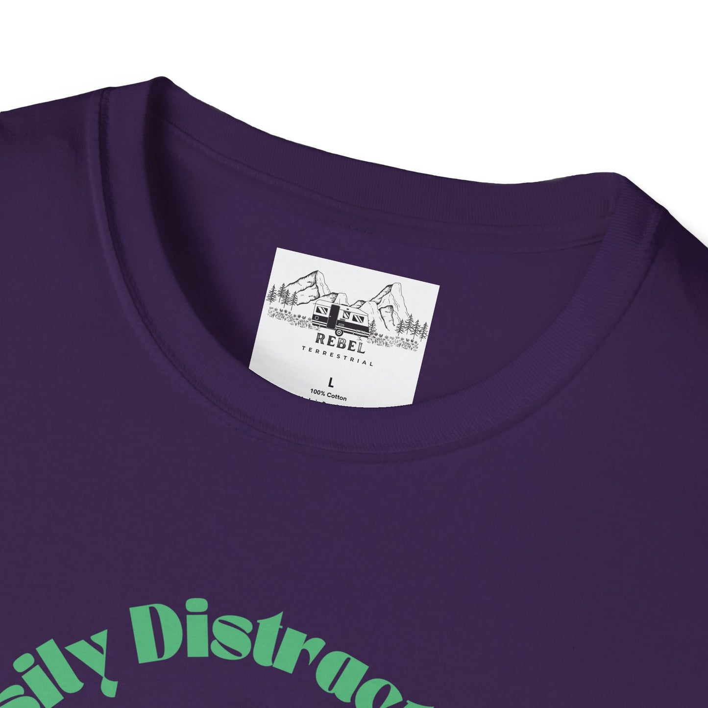 Easily Distracted by Mushrooms – Retro Mushroom Unisex T-Shirt