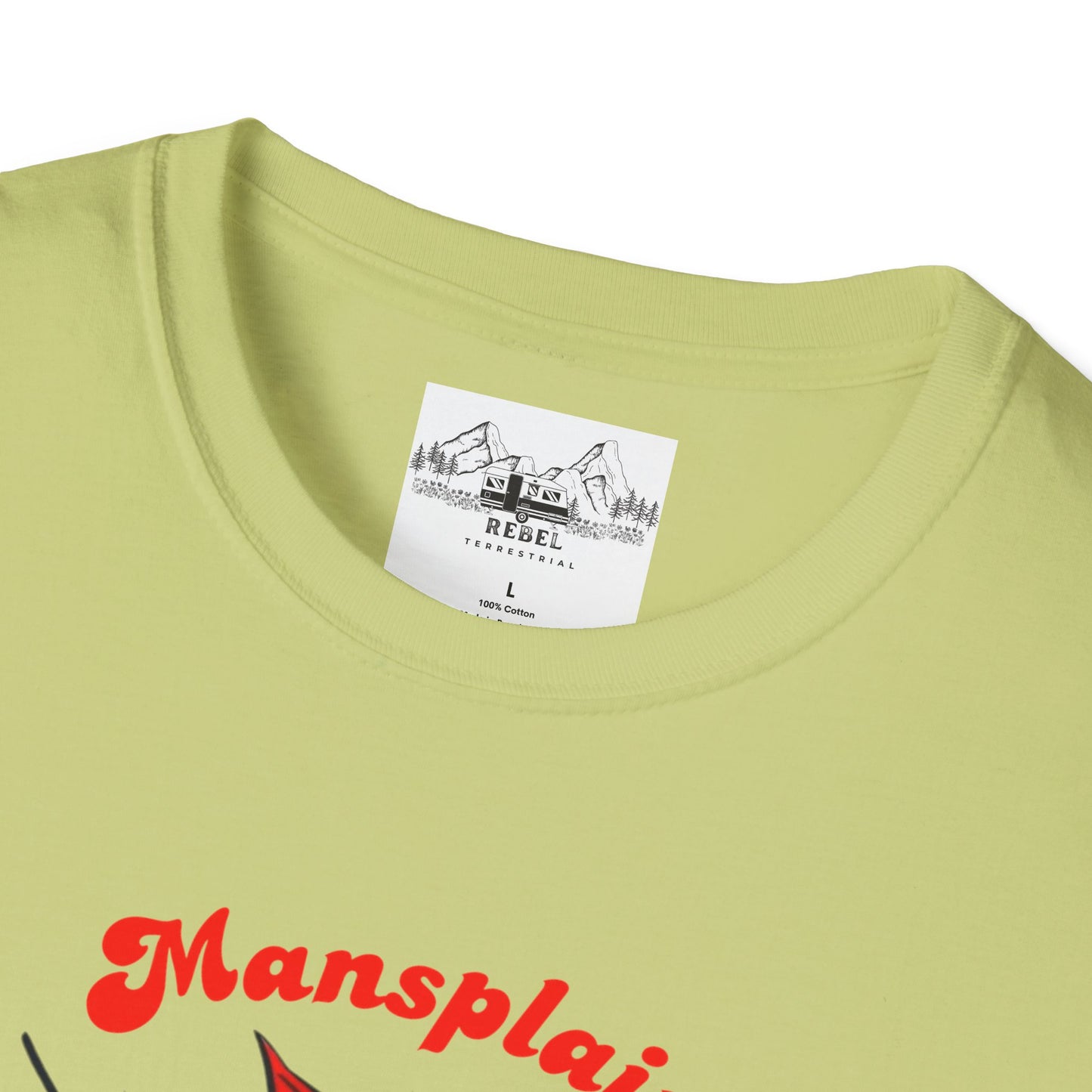 Mansplain Elsewhere - Vintage Feminist T-Shirt