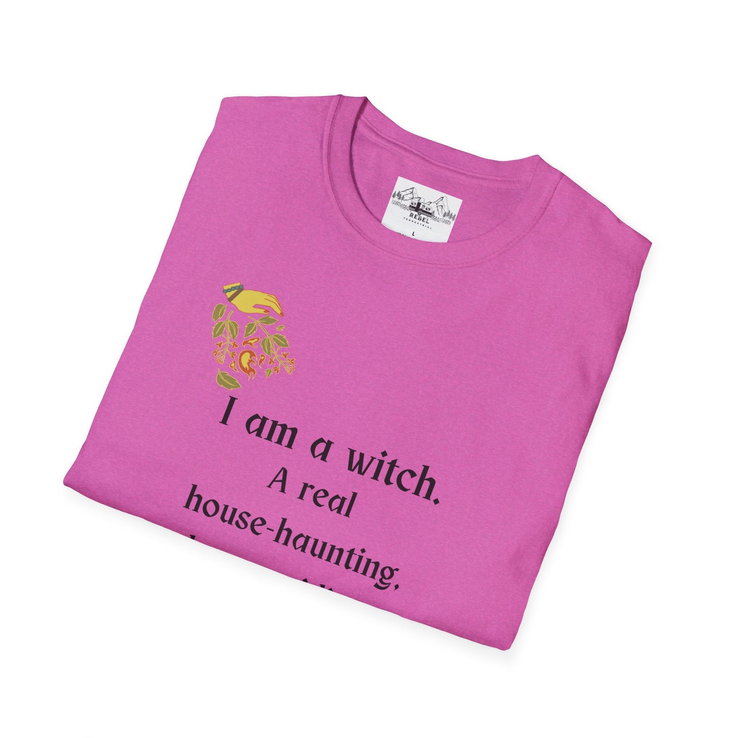 The Real Witch Cauldron & Broom Unisex T-Shirt