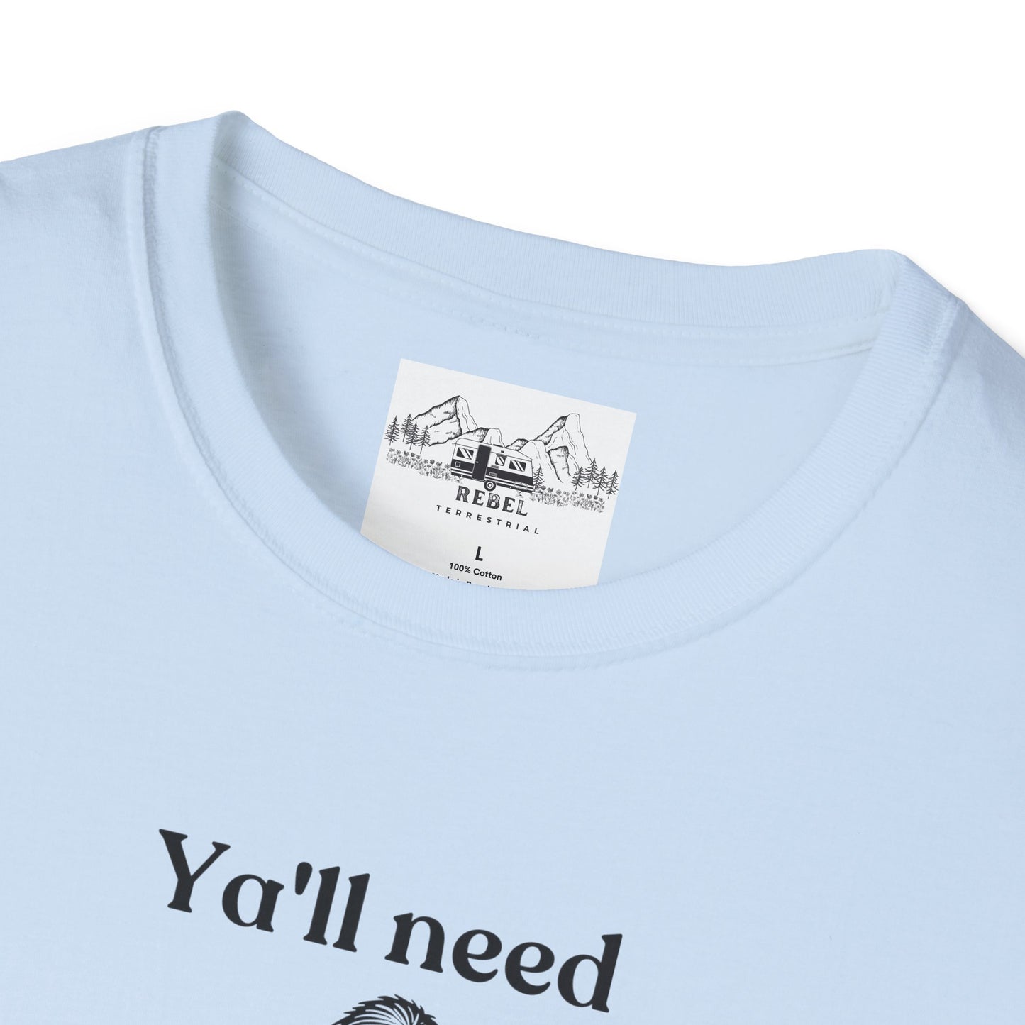 Y’all Need Jesus Bigfoot T-Shirt – Unisex Softstyle Tee