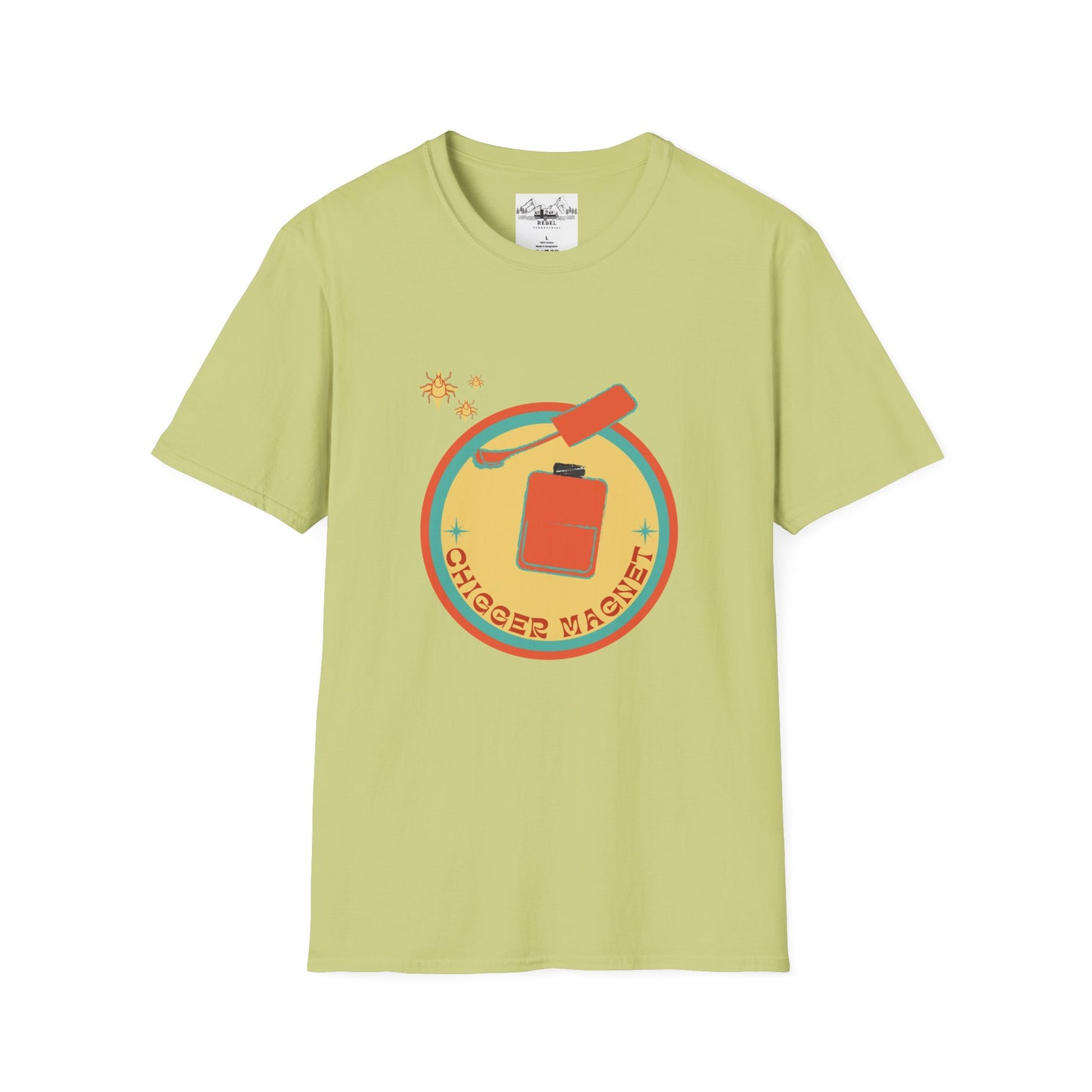 Chigger Magnet – Funny Nail Polish & Chiggers Unisex Softstyle T-Shirt