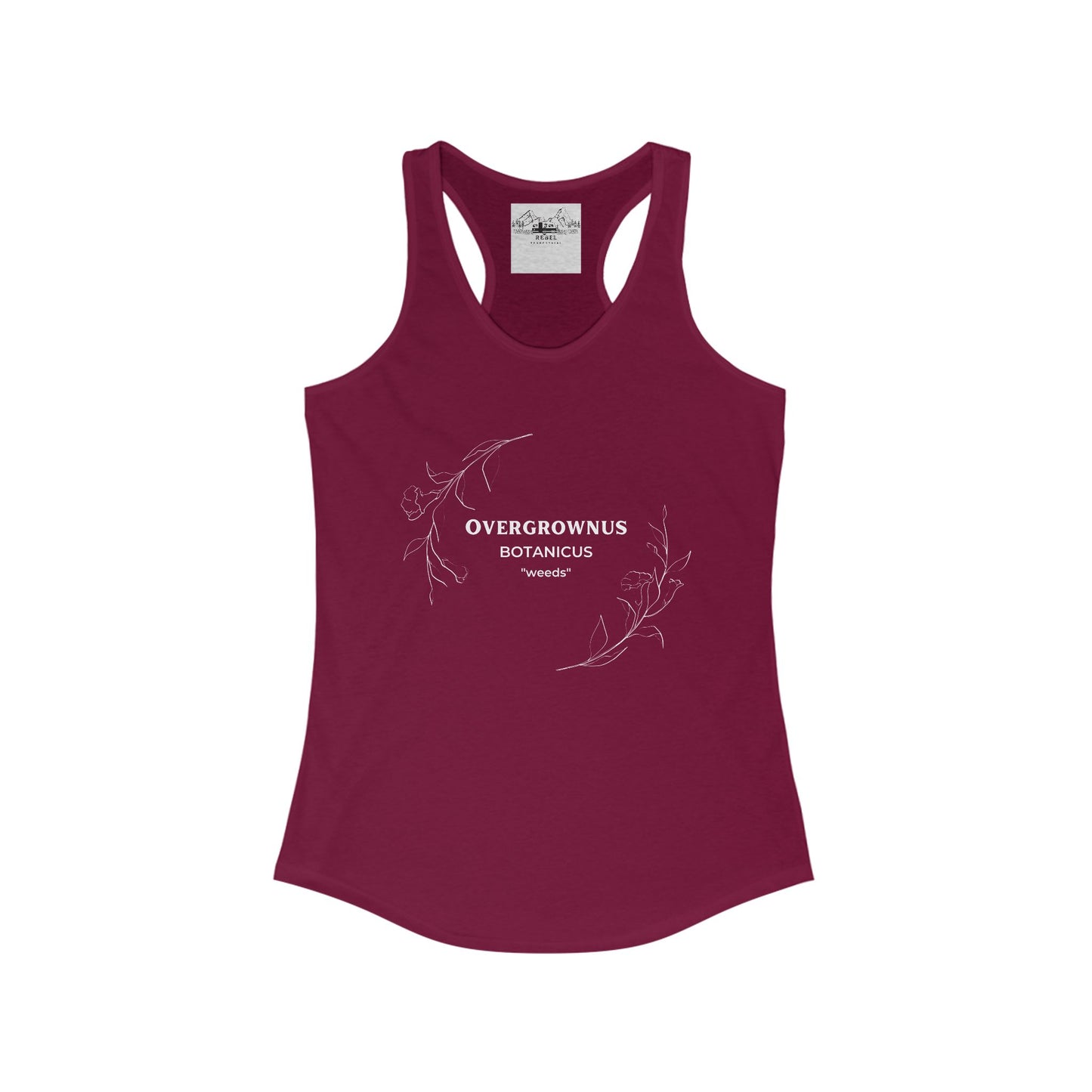 Overgrownus; Botanicus: Weeds – Women's Racerback Tank