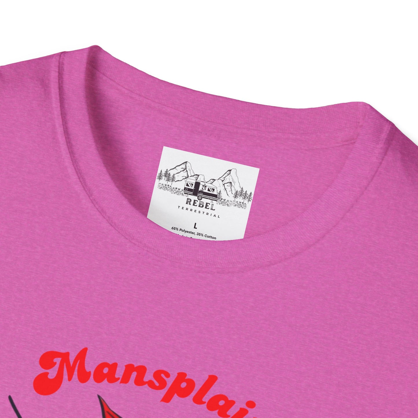 Mansplain Elsewhere - Vintage Feminist T-Shirt