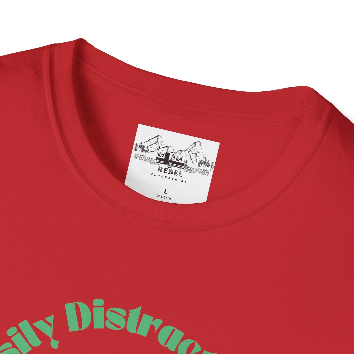Easily Distracted by Mushrooms – Retro Mushroom Unisex T-Shirt