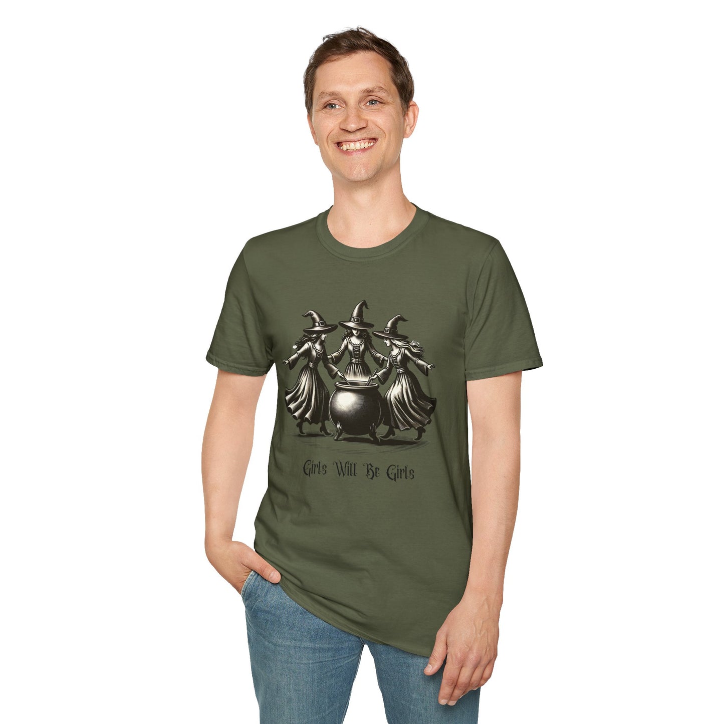 "Girls Will Be Girls" Witches Unisex T-Shirt