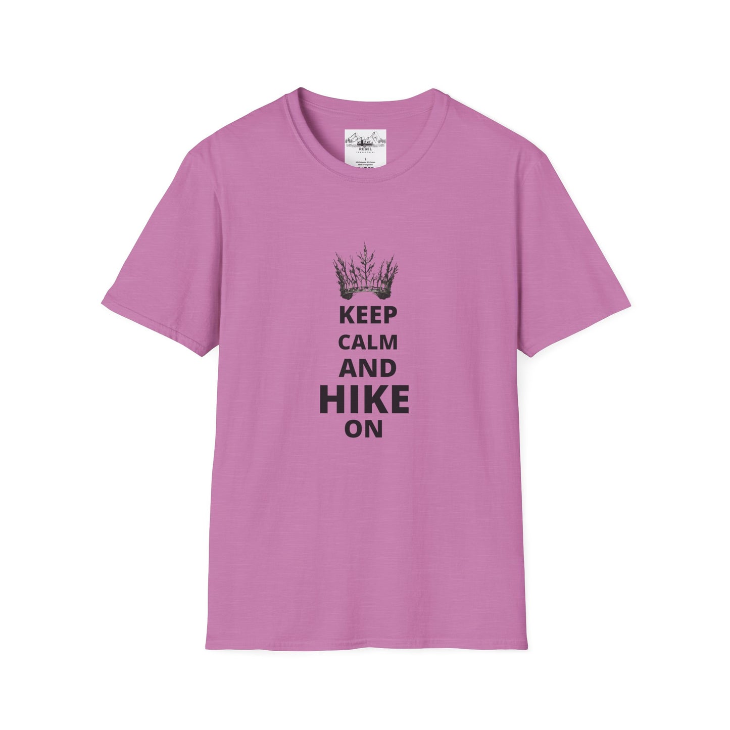 Keep Calm and Hike On | Tree Crown Unisex Softstyle T-Shirt