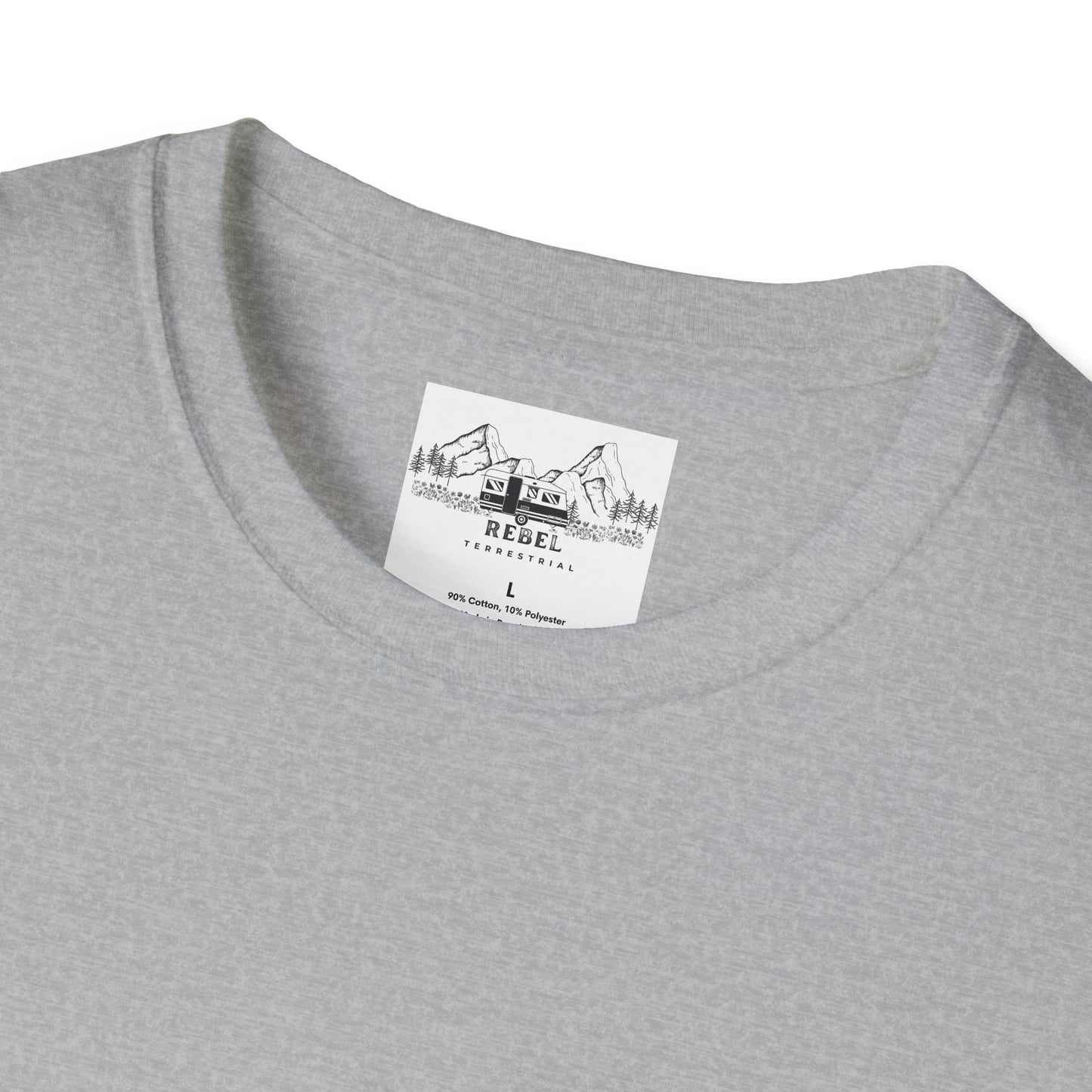 Rebel Terrestrial Mountain RV T-Shirt – For Nomads, Rebels, and Outdoor Souls