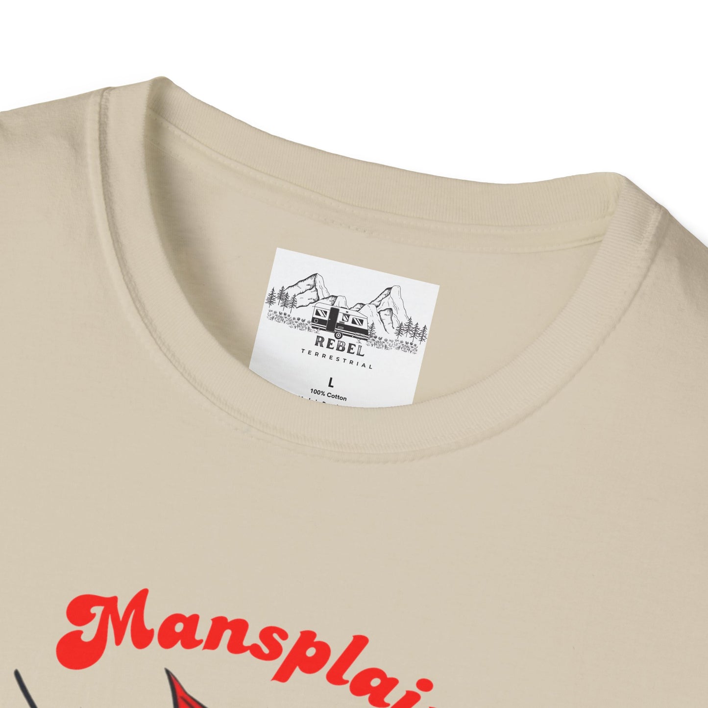 Mansplain Elsewhere - Vintage Feminist T-Shirt