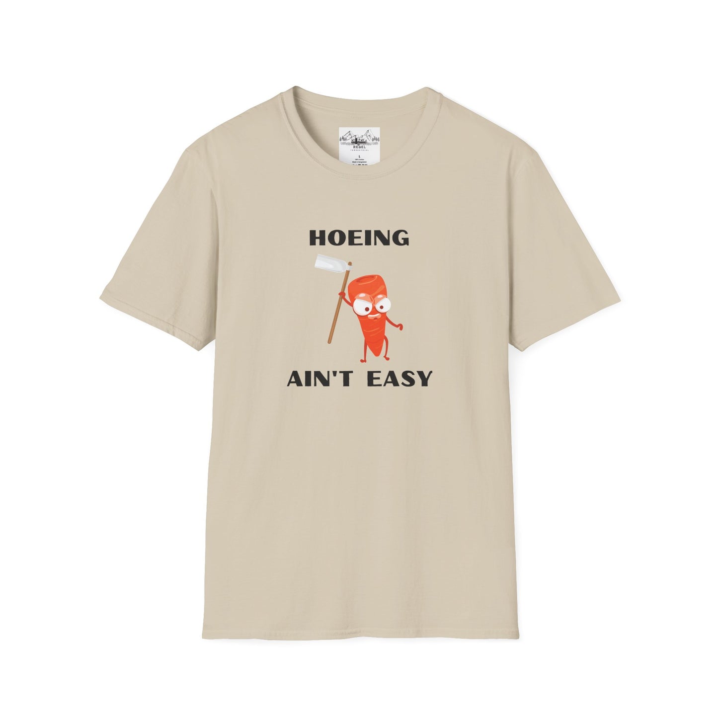 "Hoeing Ain't Easy" – Funny Gardening T-Shirt