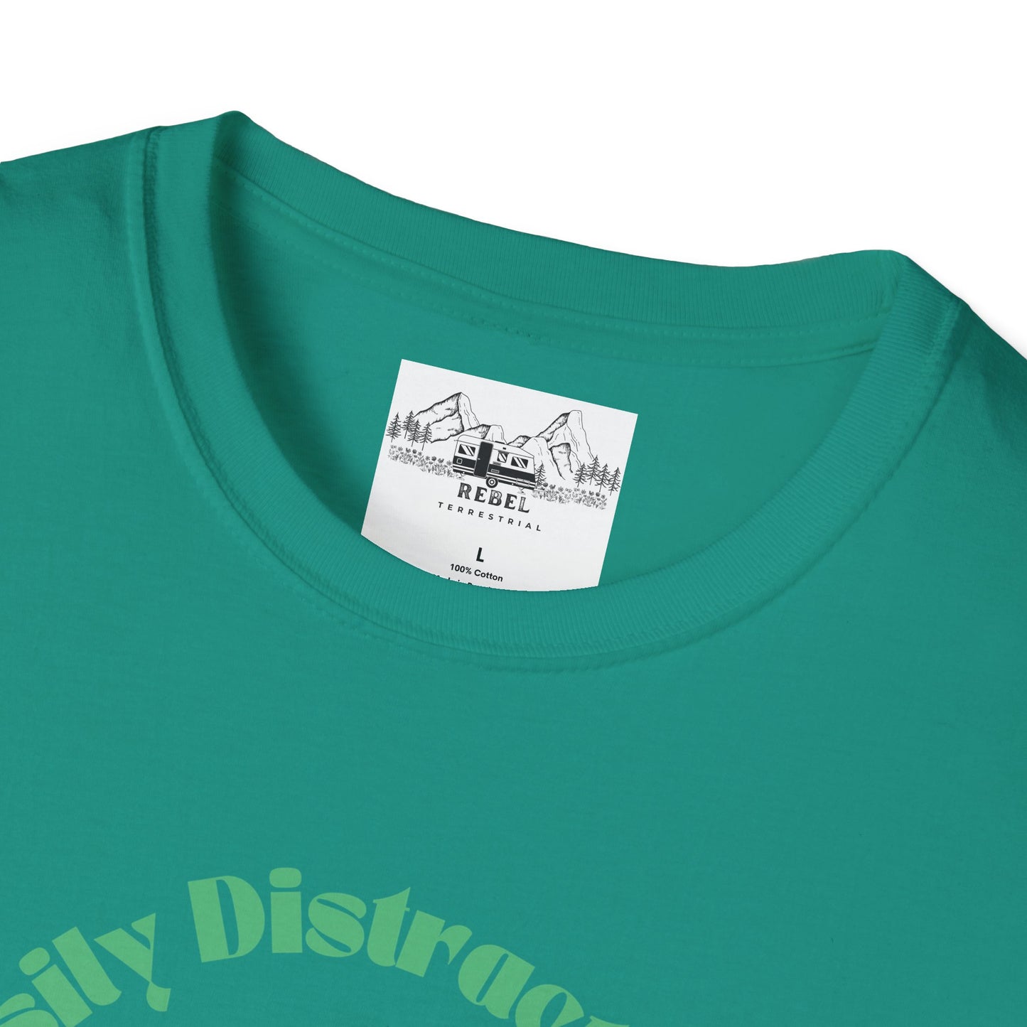 Easily Distracted by Mushrooms – Retro Mushroom Unisex T-Shirt