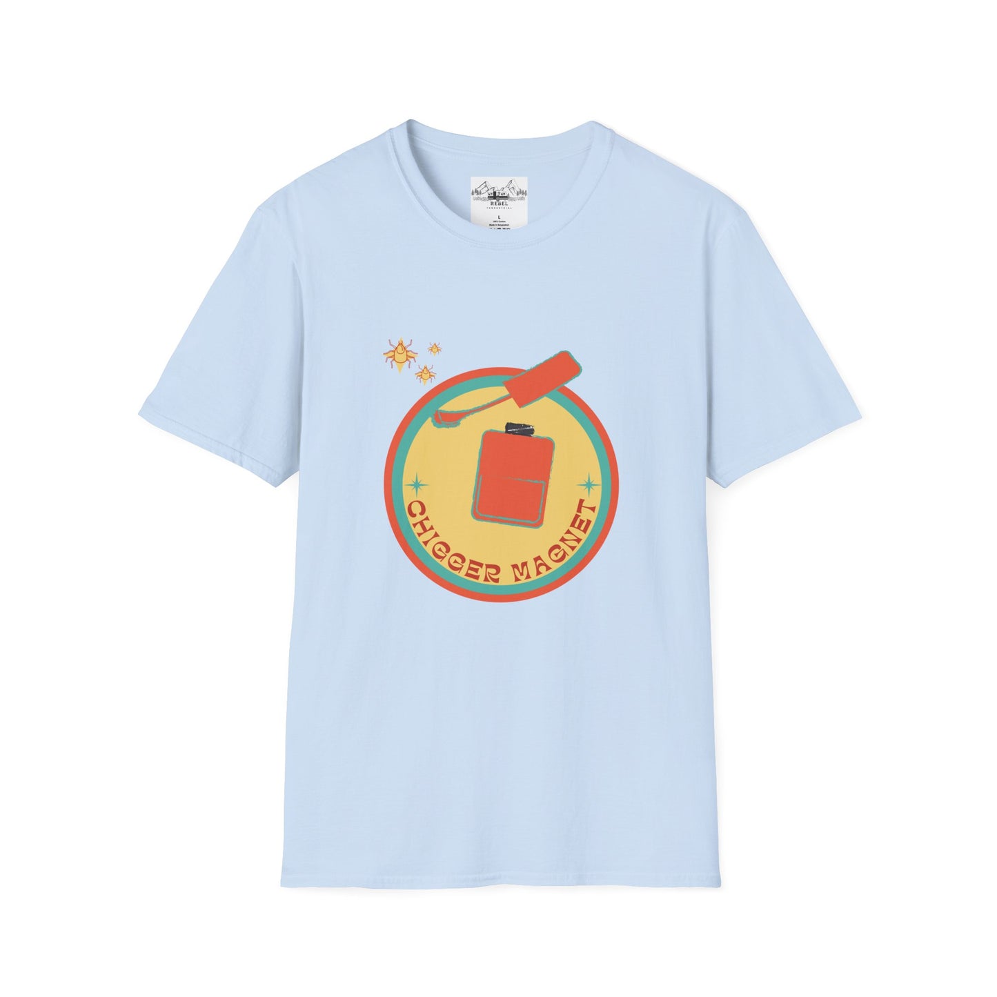 Chigger Magnet – Funny Nail Polish & Chiggers Unisex Softstyle T-Shirt