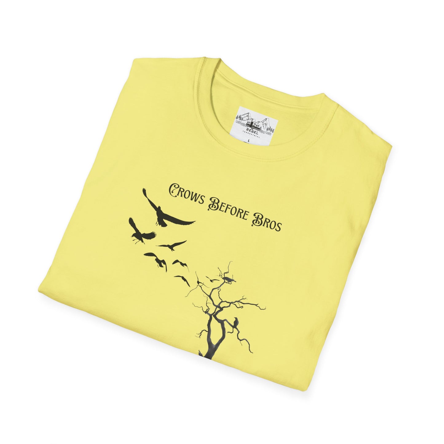 "Crows Before Bros" Unisex Softstyle T-Shirt