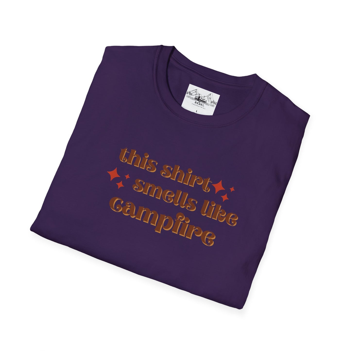 This Shirt Smells Like Campfire – Cozy Outdoorsy Unisex Softstyle T-Shirt